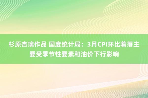 杉原杏璃作品 国度统计局：3月CPI环比着落主要受季节性要素和油价下行影响